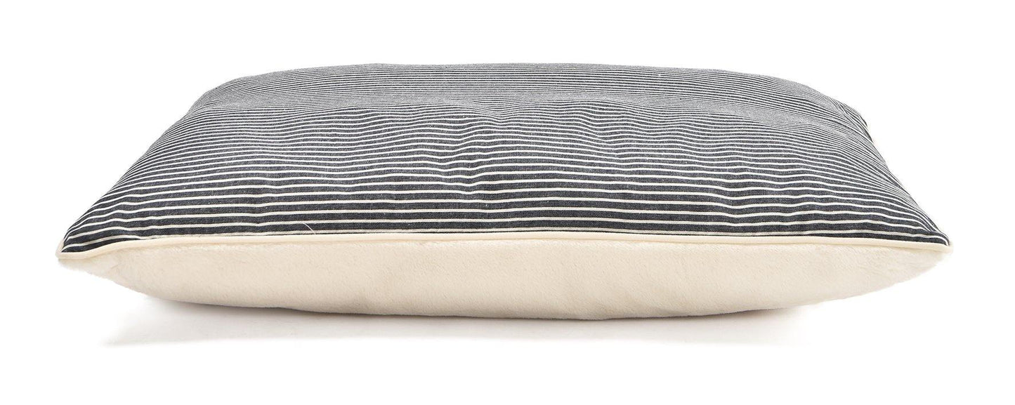 Nautical Stripe & Plush Dog Bed Cover - Tamed and Wild