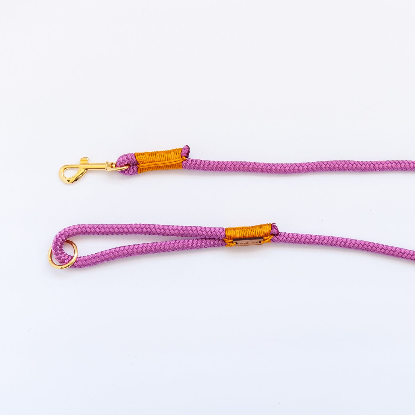 Berry & Yellow Marine Rope Dog Leash