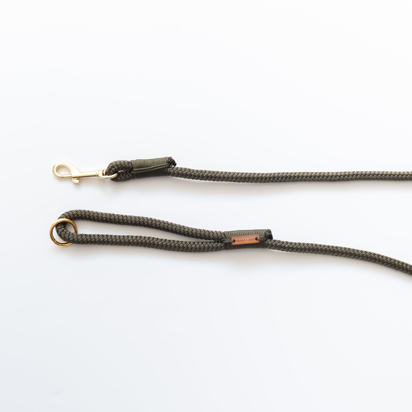 Olive Marine Rope Dog Leash