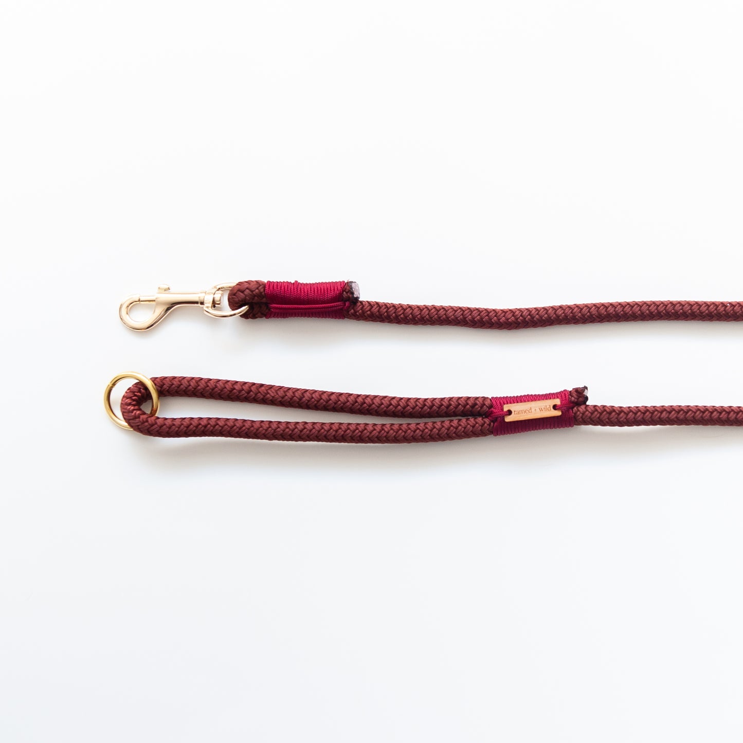 Burgundy Marine Rope Dog Leash