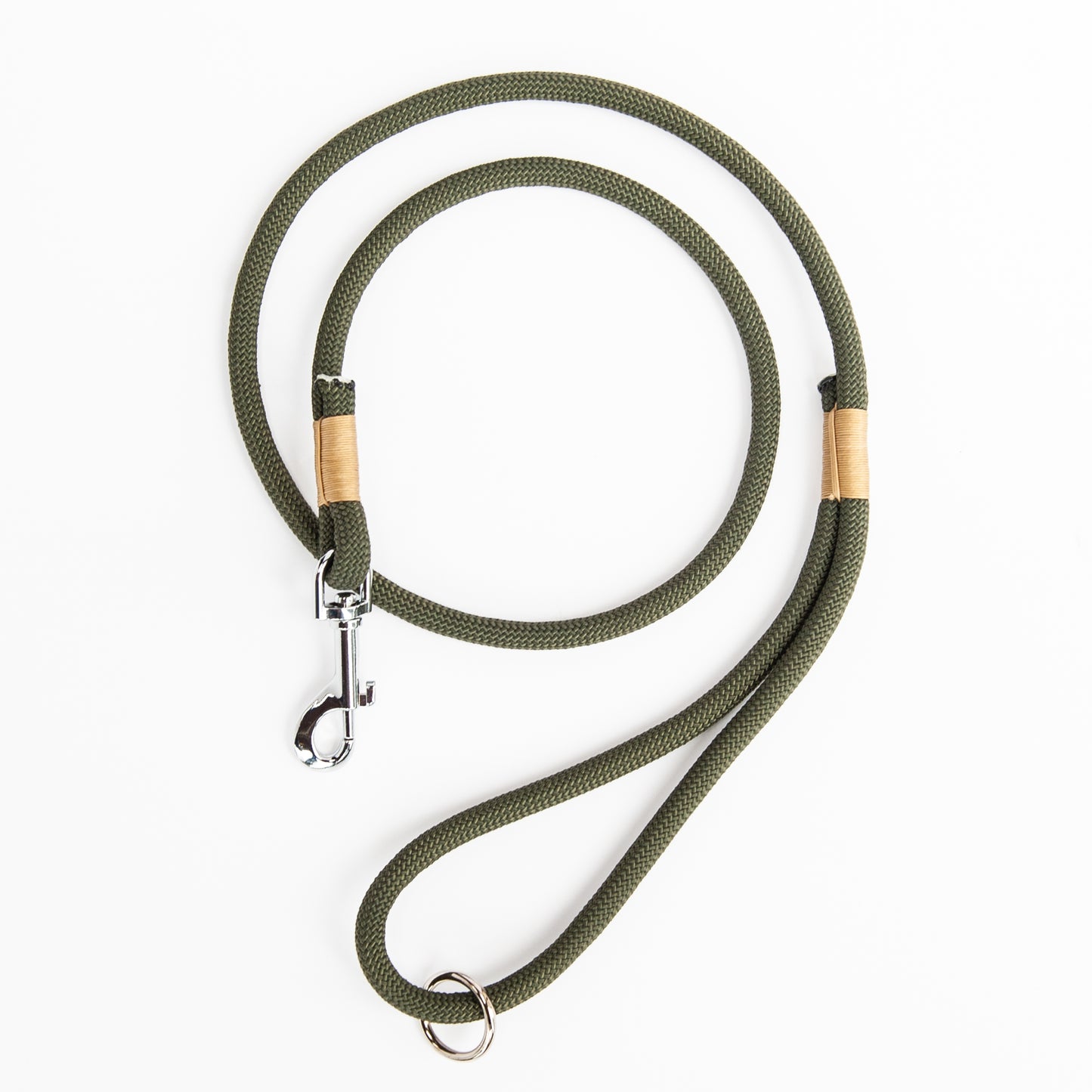 Olive & Gold Climbing Rope Dog Leash