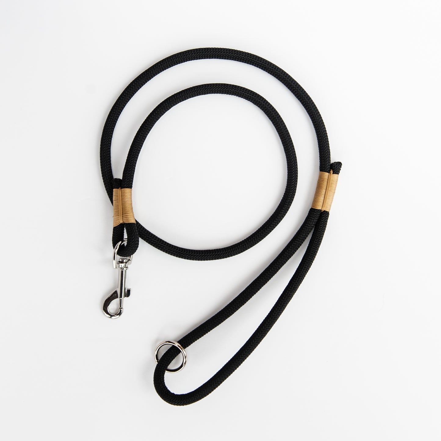 Black & Gold Climbing Rope Dog Leash