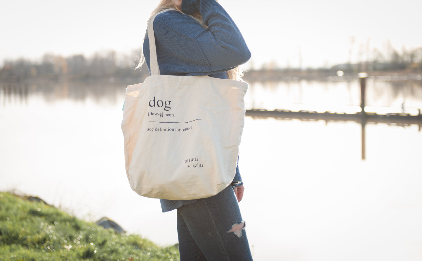 Organic Cotton Canvas Tote - Dog Definition