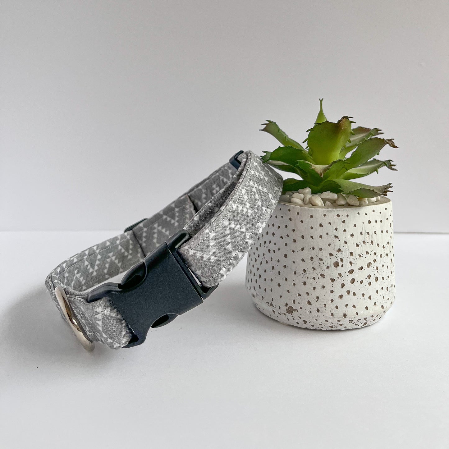 Western Grey Dog Collar