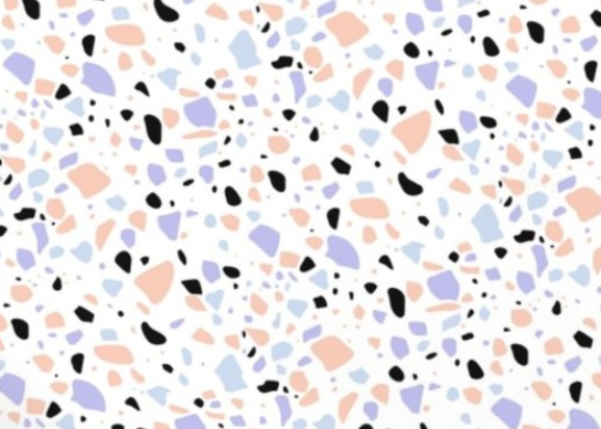 Pastel Terrazzo Dog Collar