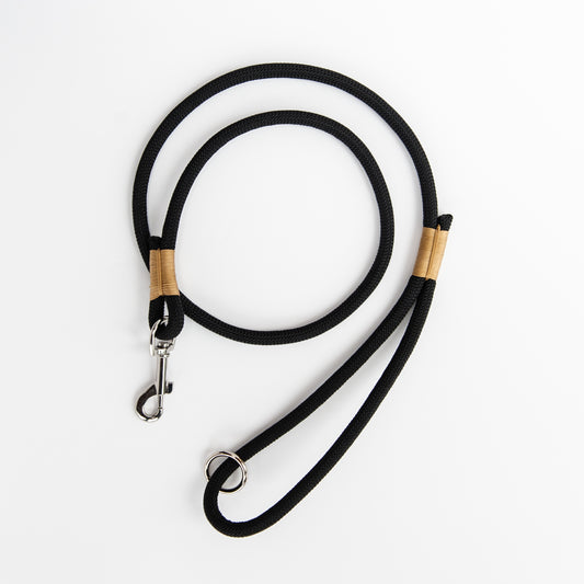 Black & Gold Climbing Rope Dog Leash